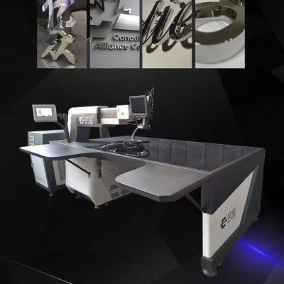 E500 Automatische Laserschweißmaschine für Verzinkte Platten Werbezeichenherstellung