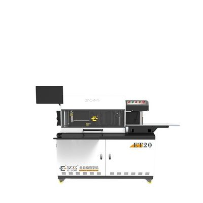 700 kg Gewicht Aluminiumprofil Flachkanal Kanalmeile Briefe biegen Maschine EJON ET20