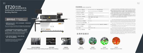 CE-zertifizierte Multifunktions-Aluminium-Legierung-Kanal-Brief-Bogenmaschine von EJON