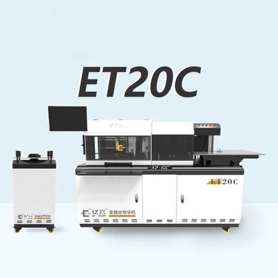 ET20C Trim Cap Aluminium 2mm Flat AL SS Eisen Automatische Kerbe und V-Schneidung Flansche Kanal Brief Biege Maschine